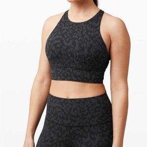 Lululemon Energy Bra High-Neck Longline Intertwined Camo